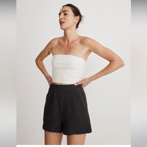 Madewell Easy Pull-On Shorts in lightspun